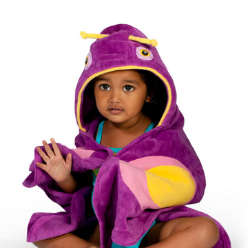 Kids Butterfly Hooded Towel