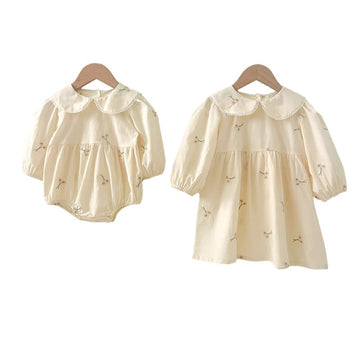 Apricot Daisy Baby Girl Dress